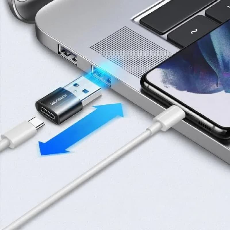 Адаптер переходник OTG с USB на Type-C USB Joyroom S-H152 2шт черный