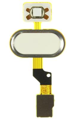 Шлейф для Meizu M3s на кнопку HOME в сборе белый