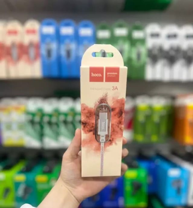 Кабель для зарядки Type-C USB HOCO X14 2м плетеный белый