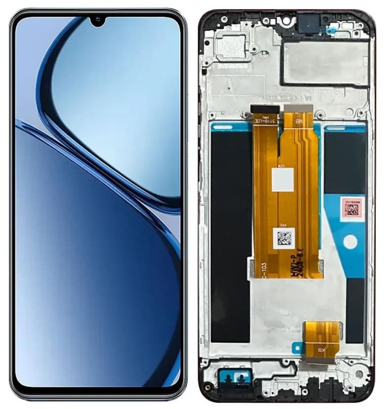 Дисплей для Realme C61 (G) + тачскрин черный с рамкой o