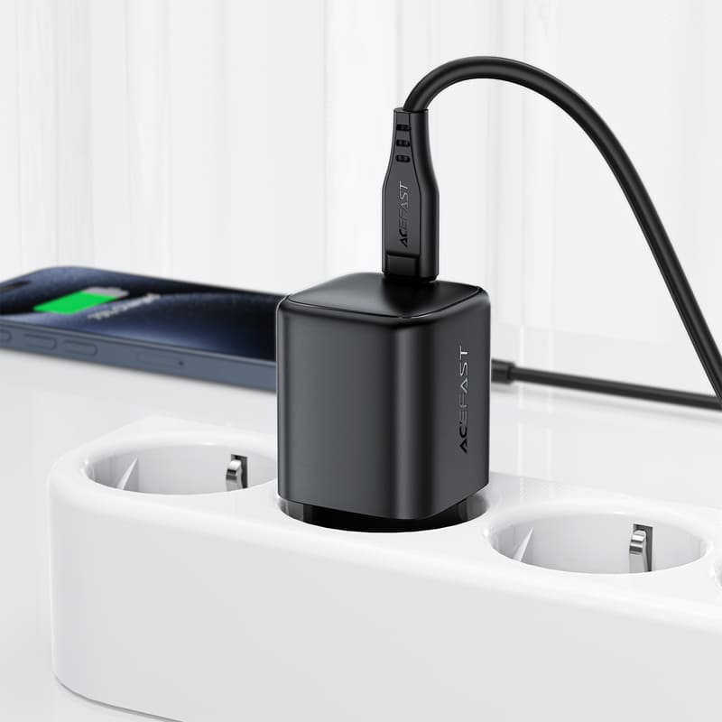 фото Сетевое Зарядное устройство Адаптер Блок питания Acefast A134 PD 67W mini GaN USB-C черное