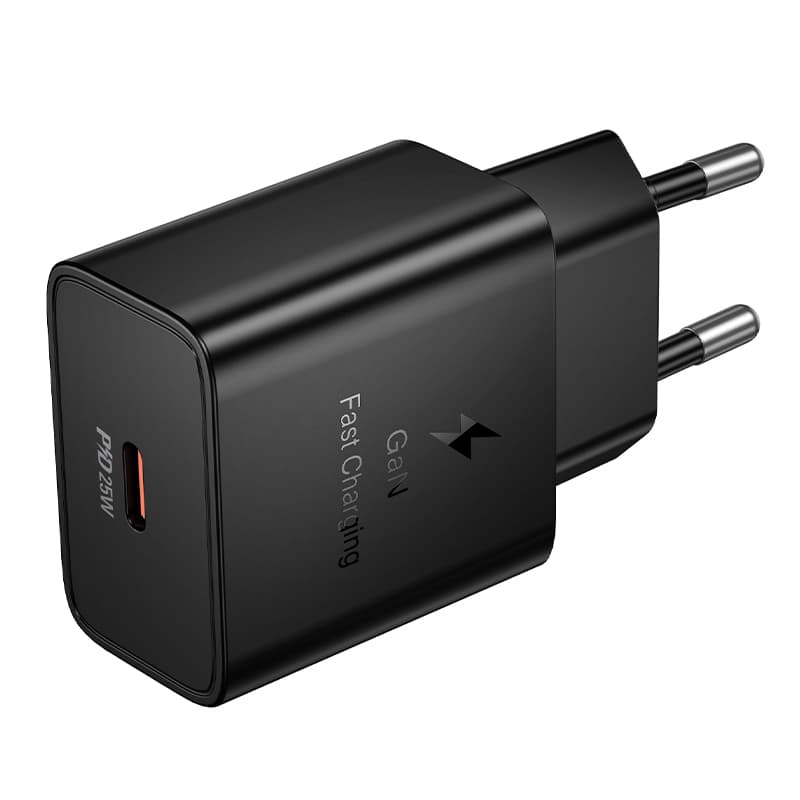фото Сетевое зарядное устройство Адаптер Блок питания HOCO N76 GaN PD 25W Type-C USB-C черное