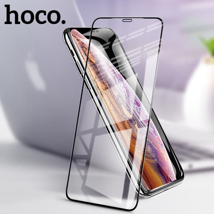 фото Защитное стекло для iphone 16 Pro Max 6.9 HOCO A777 0.4mm защита динамика черное