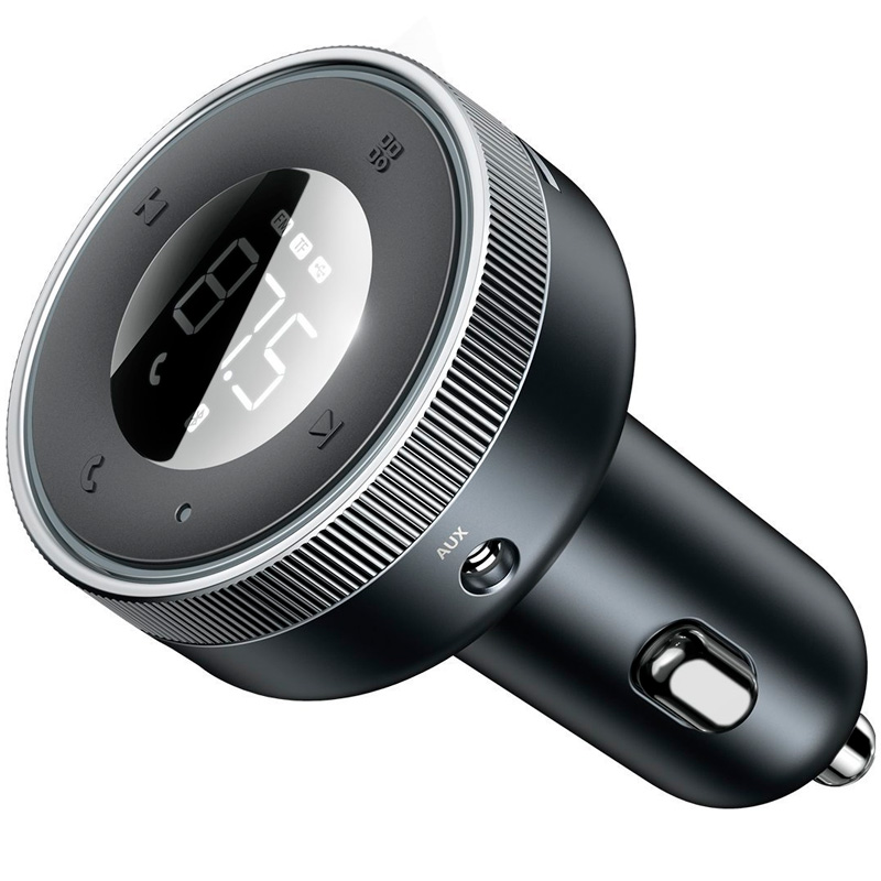 фото FM трансмиттер bluetooth модулятор Baseus Enjoy 2USB 3.4A 17 Вт + FM черный CCLH-01