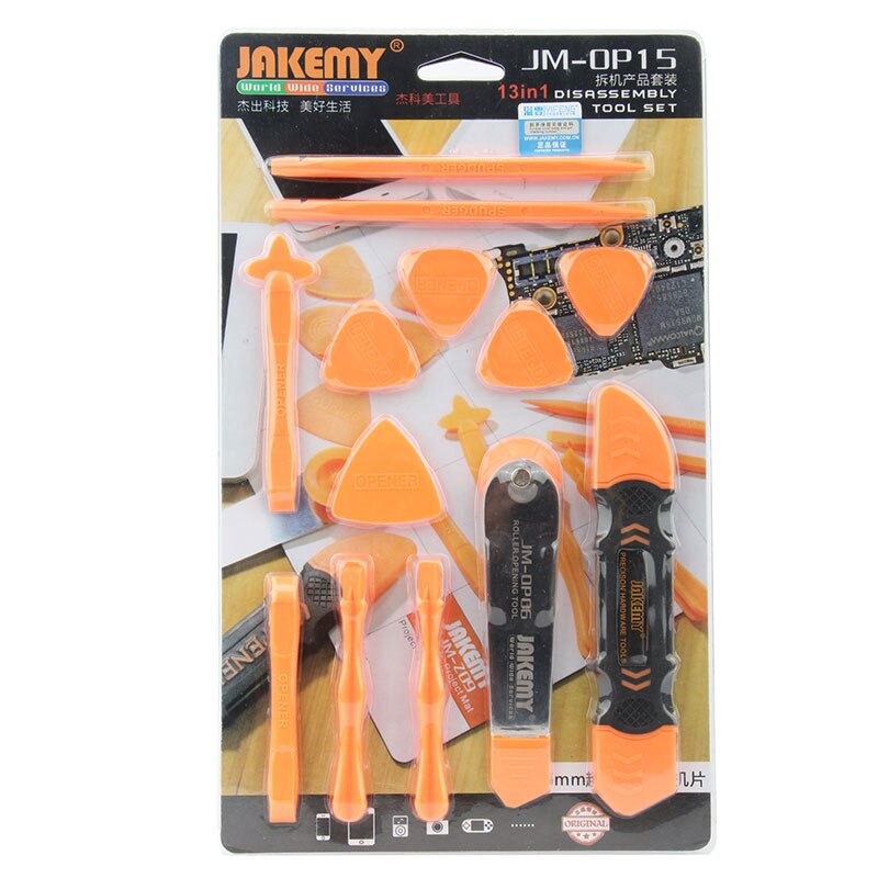 Набор инструментов для вскрытия корпусов телефонов/планшетов Jakemy JM-OP15 (13в1)