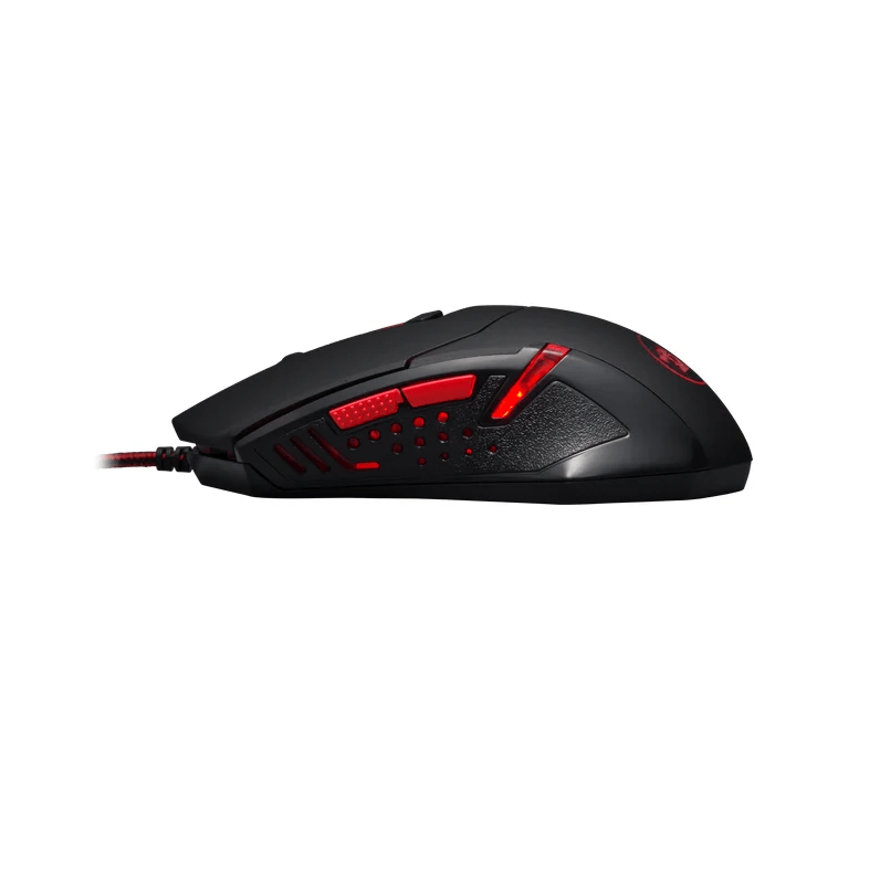 Мышь проводная Redragon M601-BA черно-красная + коврик 