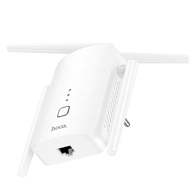 Усилитель беспроводного Wi-Fi сигнала репитер HOCO HI35 WiFi4 300Мбит/с белый