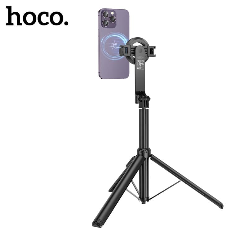 Монопод для селфи Hoco K25 Magnetic трипод с пультом BT магнитный черный Монопод для селфи Hoco K25 Magnetic трипод с пультом BT магнитный черный