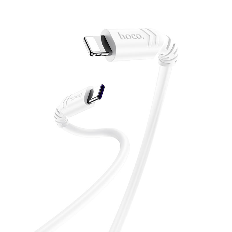 Кабель для зарядки iP Lightning to Type-C HOCO X62 PD 20W 1м 3A белый