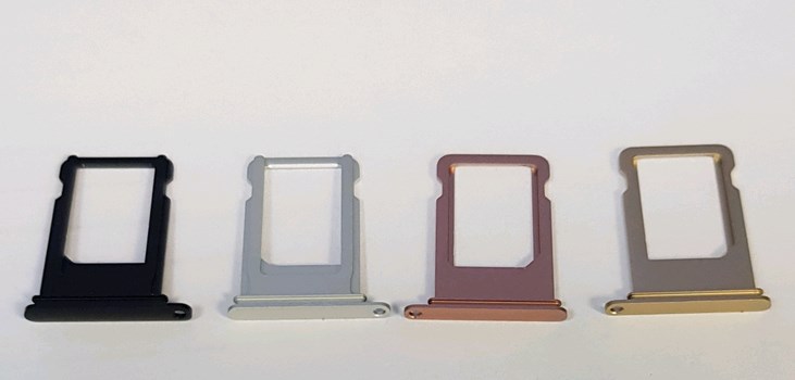 Держатель сим для iP 7 золото