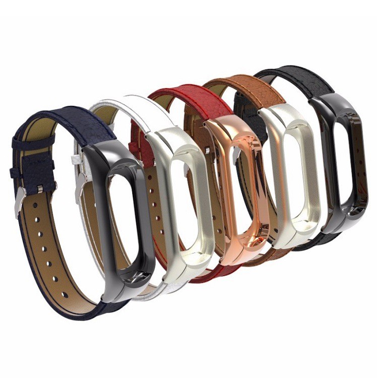 Ремешок для Mi Band 3 CBXM329 кожаный Black