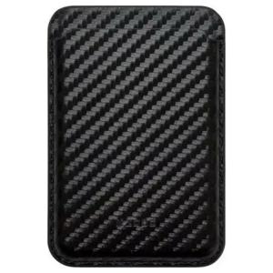 Карман на телефон чехол для карт картхолдер магнитный карбон черный