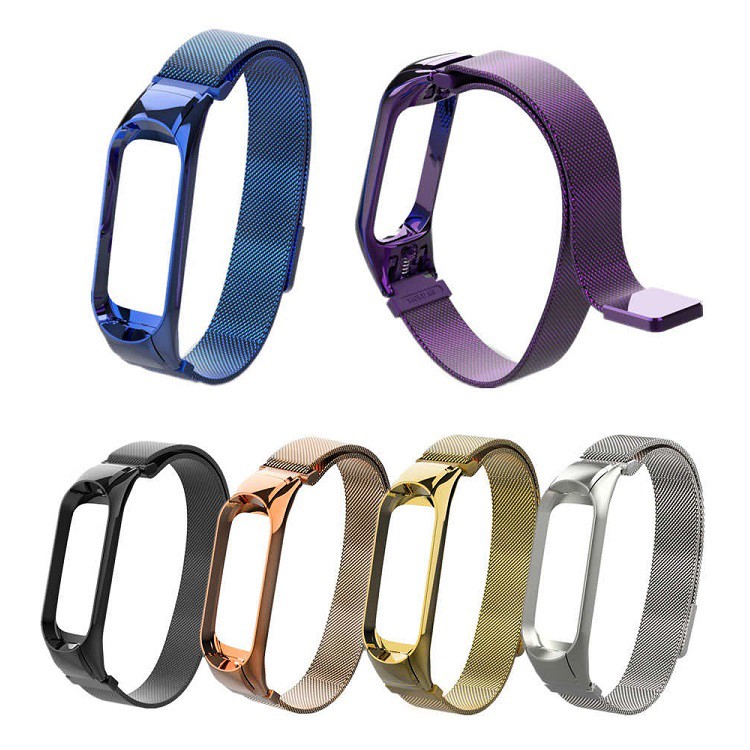 Ремешок для Mi Band 3 CBXM308-4 сетчатый с магнитом Gold