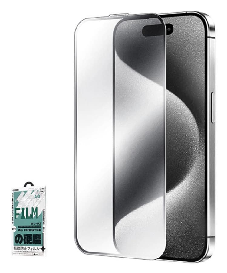 фото Защитное стекло для iphone 17 Pro 6.3 Remax WL-02 AG Frosted Matte матовое черное
