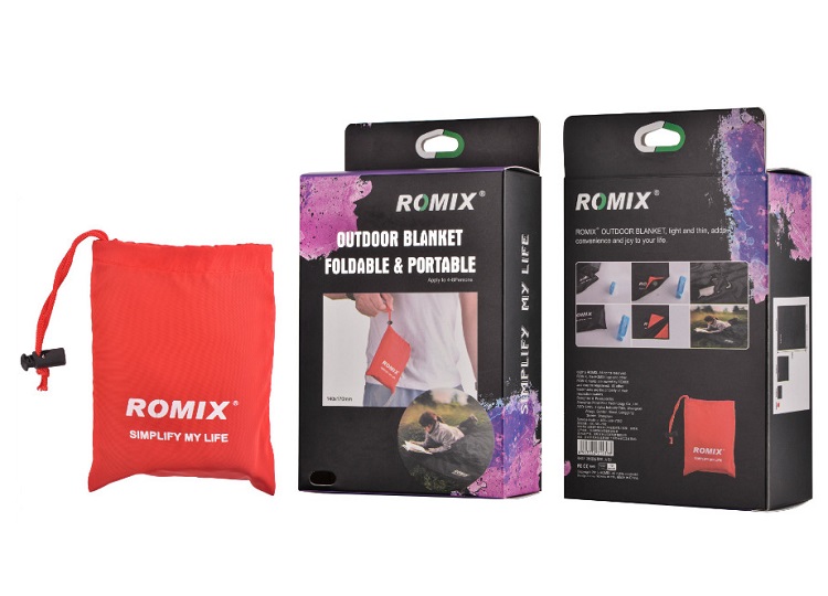 Покрывало складное ROMIX RH31 70x110 Black Покрывало складное ROMIX RH31 70x110 Black