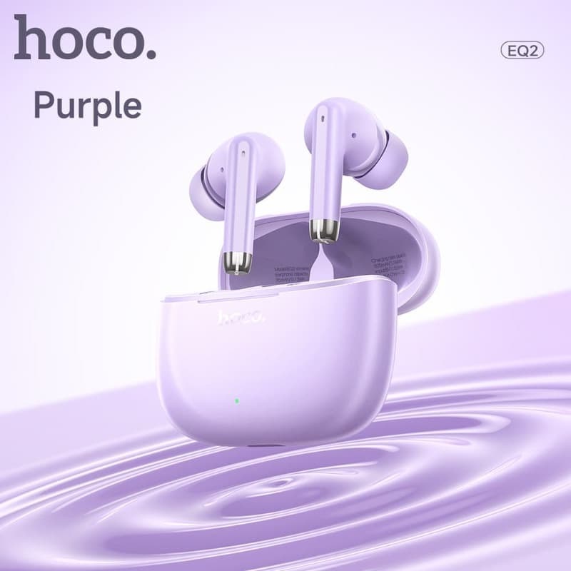 Изображение Наушники беспроводные Hoco EQ2 Thought фиолетовые фото Наушники беспроводные Hoco EQ2 Thought фиолетовые