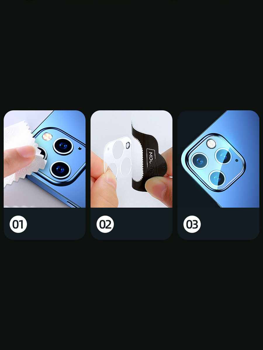 фото Защитное стекло на камеру для iphone 12 6.1 Joyroom JR-PF730 прозрачное