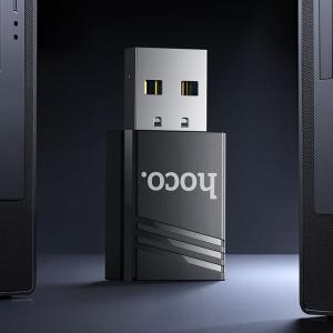 USB адаптер Wi-Fi4 беспроводная сетевая карта HOCO HI38 Mini 2.4G черный (USB2.0 2.4ГГц до 150Мбит/с)