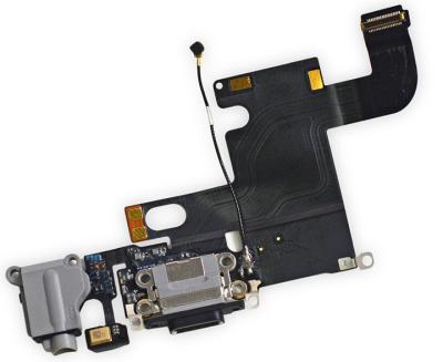 Шлейф для iphone 6S на системный разъем/разъем гарнитуры/микрофон белый