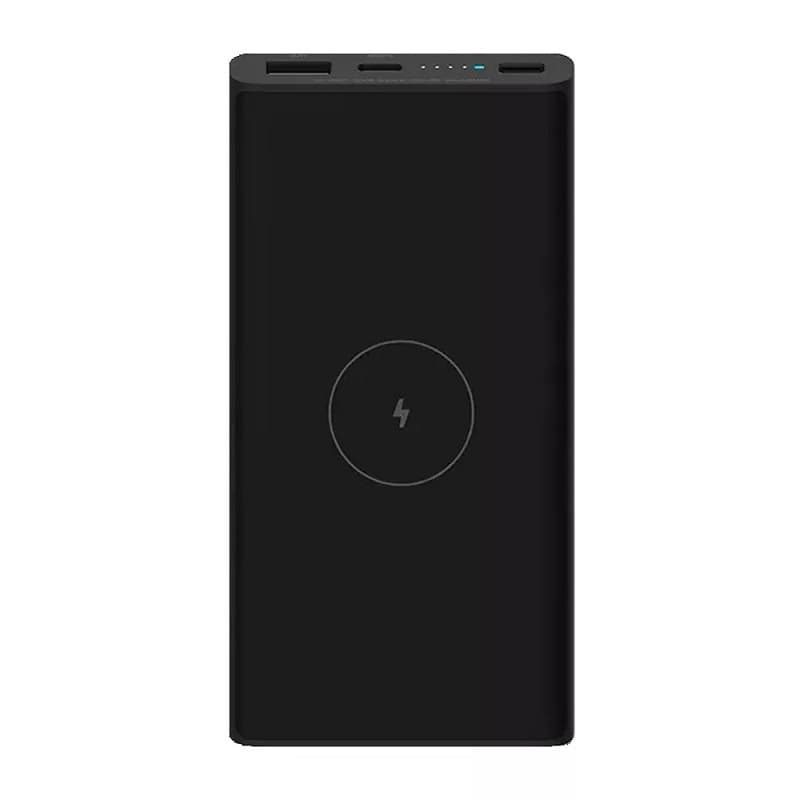 фото Внешний аккумулятор повербанк Xiaomi Mi Power Bank 10000mAh 10W с беспроводной зарядкой WPB15PDZM черный