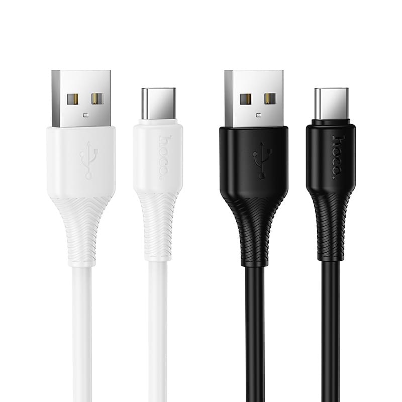 Кабель для зарядки Type-C USB HOCO X120 3A 1m белый