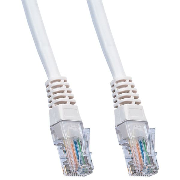 Кабель для интернета Патч-корд UTP P6002 RJ45, кат.5e, 1м сетевой провод патчкорд серый