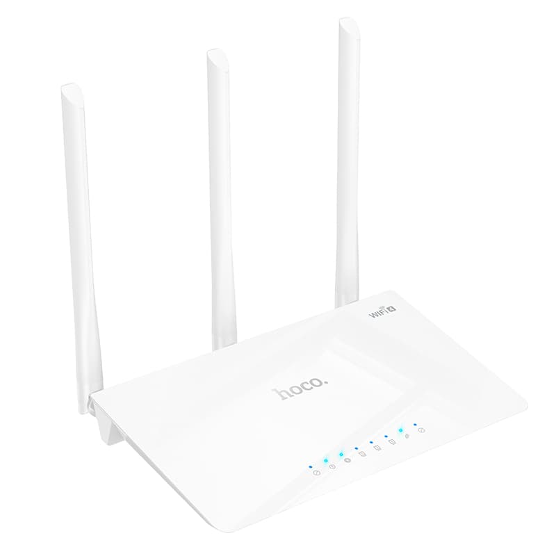 Маршрутизатор Роутер Hoco HI30 Wi-Fi4 2.4G 300Мбит/с белый