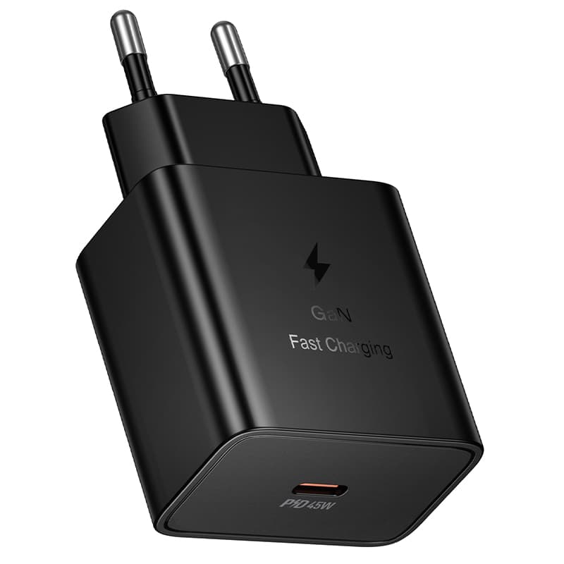 фото Сетевое зарядное устройство Адаптер Блок питания HOCO N77 GaN PD 45W Type-C USB-C черное