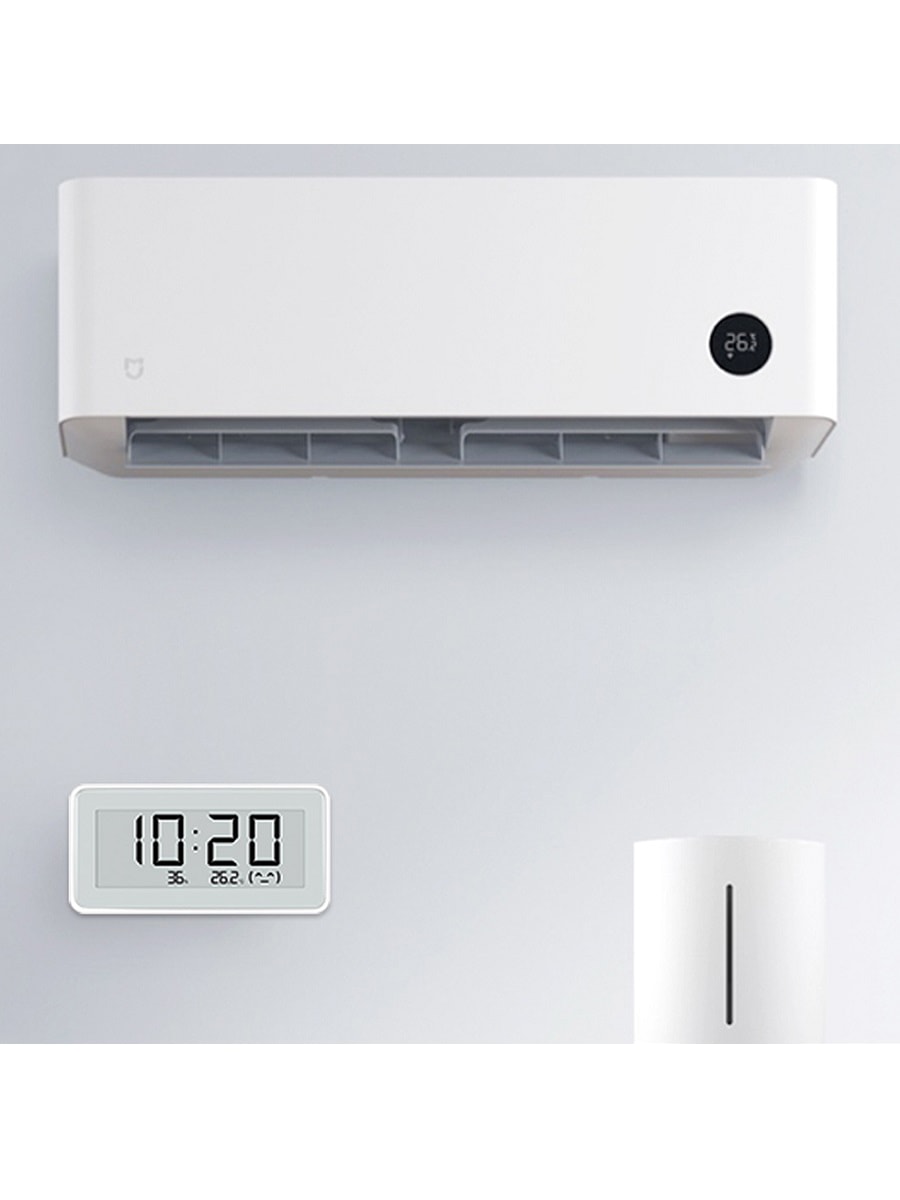 Датчик температуры и влажности Xiaomi Mijia Temperature And Humidity Monitor Digital Clock PRO белый с часами