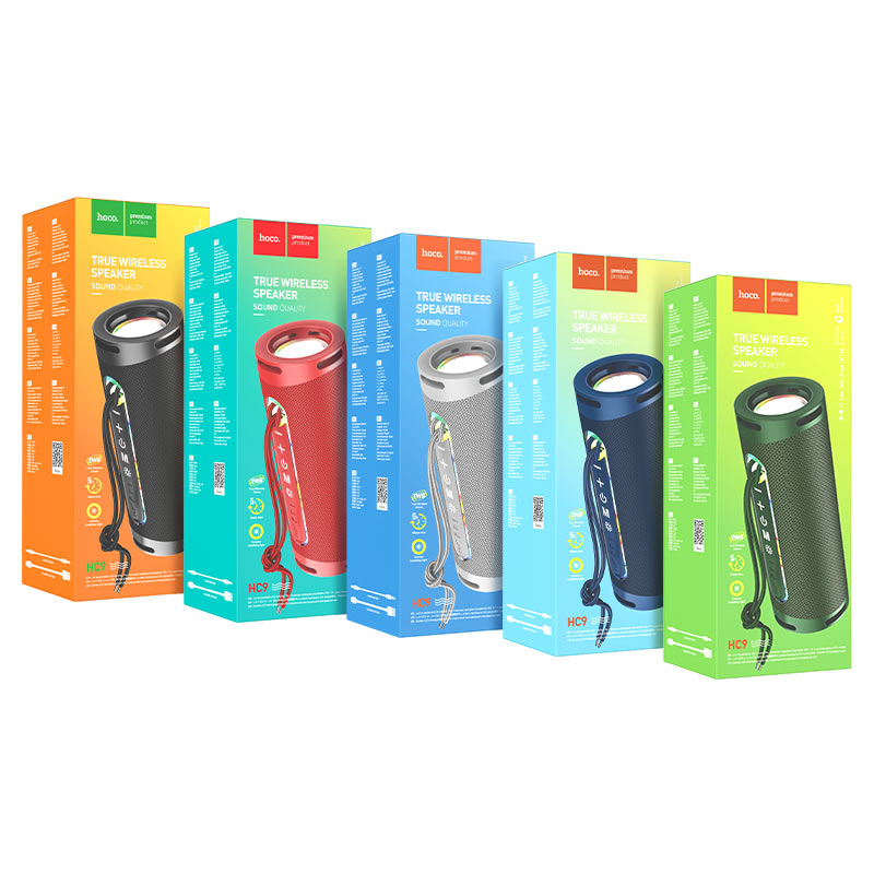 Колонка блютуз HOCO HC9 Dazzling серая 1800mAh