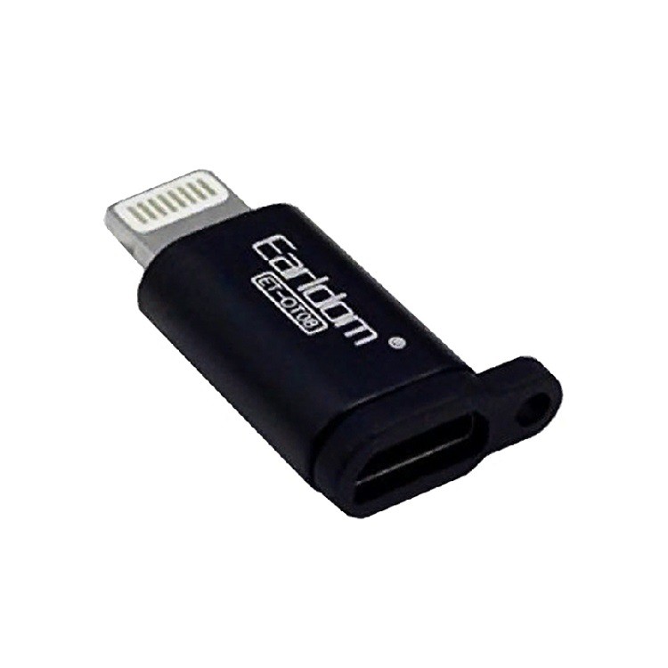 Адаптер переходник с Micro USB на Lightning  ET-OT08 черный