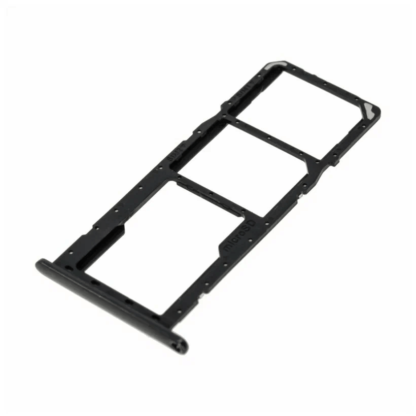 Держатель сим для Samsung A02s/A025 черный