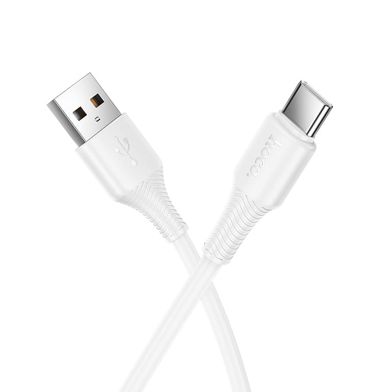 Кабель для зарядки Type-C USB HOCO X120 3A 1m белый