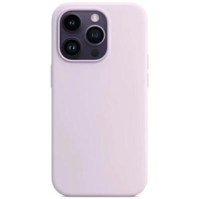 Чехол накладка для iphone 14 Pro (6.1) soft силикон сиреневая с магнитом