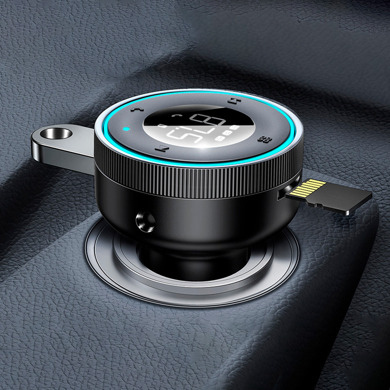 фото FM трансмиттер bluetooth модулятор Baseus Enjoy 2USB 3.4A 17 Вт + FM черный CCLH-01