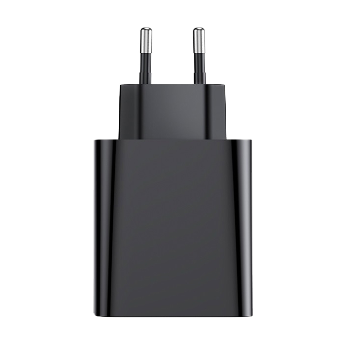 фото Сетевое зарядное устройство Адаптер Блок питания Baseus Speed PD 30W+QC3.0 Type-C USB-C+USB черное CCFS-C01