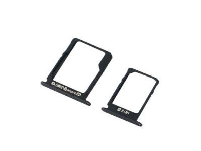 Держатель сим+Micro SD для Samsung A300/A3 2015 черный