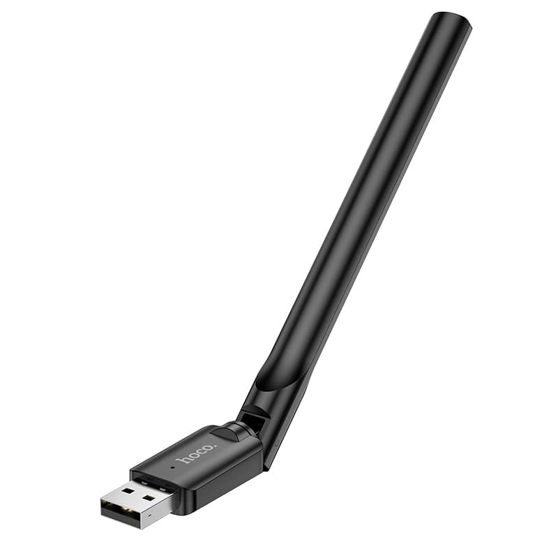 USB адаптер Wi-Fi4 HOCO HI32 черный (USB2.0 2.4ГГц до 150Мбит/с)