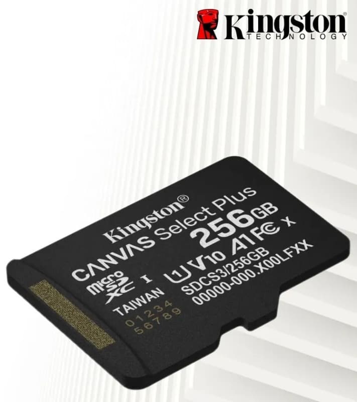 Изображение Карта памяти Kingston Micro SDXC Class 10 UHC-I Canvas Select Plus A1 U1 V10 150MB/s 256Gb без адаптера