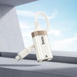 Адаптер переходник сетевая карта с Type-C на RJ45 Ethernet интернет 100Mbit Hoco UA41B абрикосовый