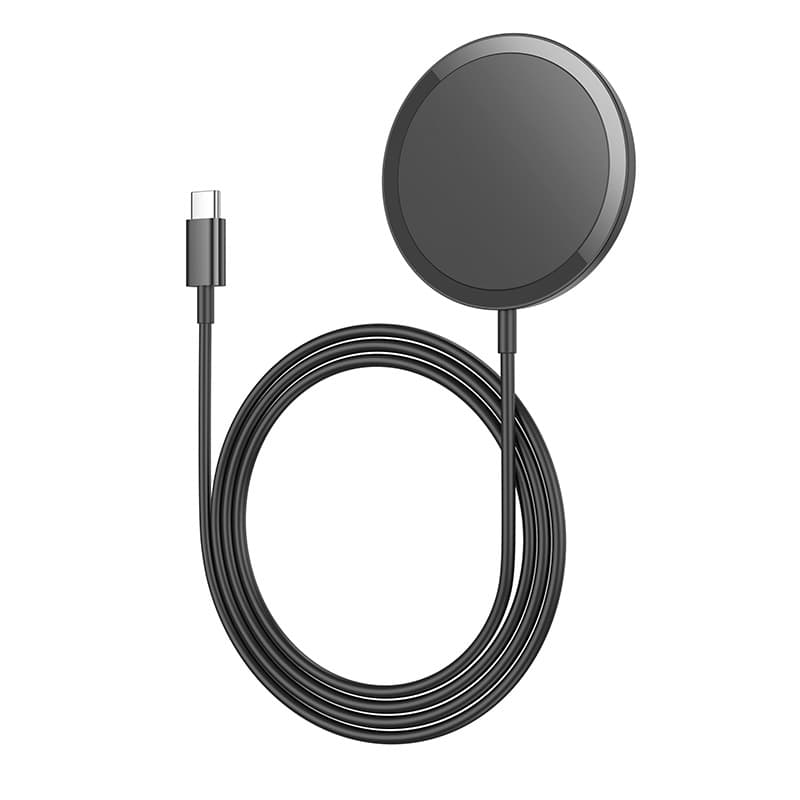 Изображение Беспроводное зарядное устройство магнитное MagSafe HOCO CW52 15W USB-C Type-C черное фото Беспроводное зарядное устройство магнитное MagSafe HOCO CW52 15W USB-C Type-C черное