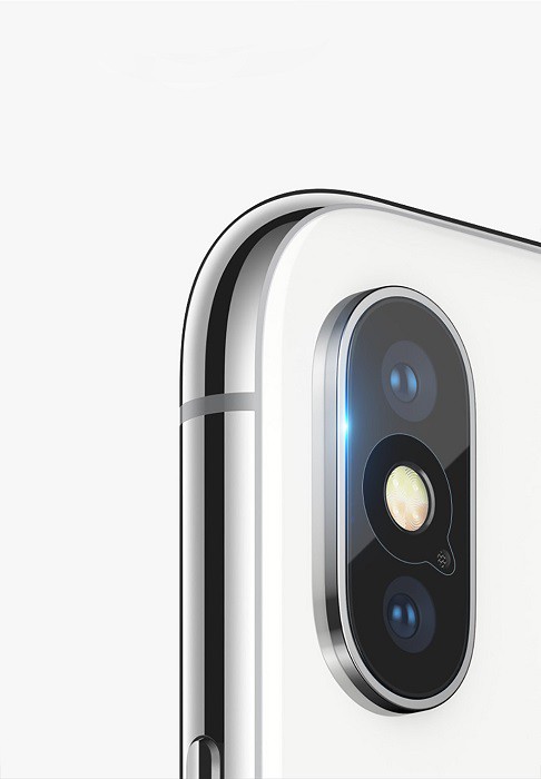 фото Пленка на камеру для iphone XS/XS Max Atouchbo HD черный ободок 2шт