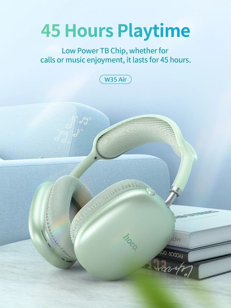 фото Наушники беспроводные накладные HOCO W35 Air Triumph зеленые