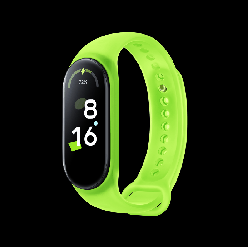 Ремешок для Mi Smart Band 7 Strap светящийся зеленый неоновый Xiaomi M2203AS1