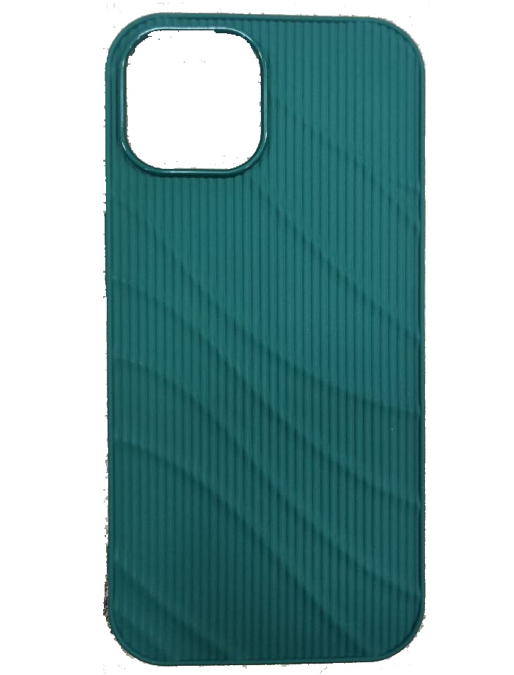 фото Чехол накладка для iphone 16 Pro Max (6.9) рифленая силикон зеленая