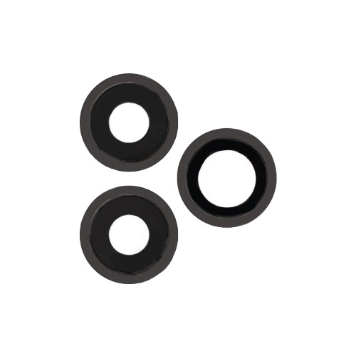 Стекло камеры для iphone 11 Pro/11 Pro Max серый в сборе (3шт)