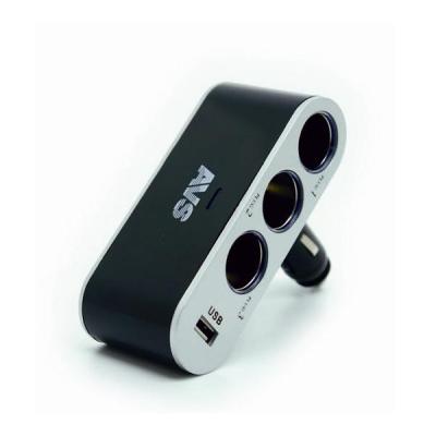 Разветвитель прикуривателя 12/24 3 выхода+USB CS312U AVS