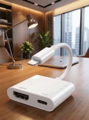 Адаптер переходник конвертер с Lightning на HDMI + Lightning Joyroom S-H141 белый