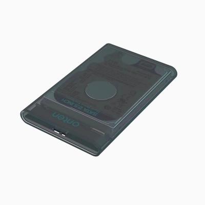 Внешний корпус бокс для жесткого диска SATA HDD 2.5d to USB 3.0 Onten OTN-UHD2 прозрачный черный
