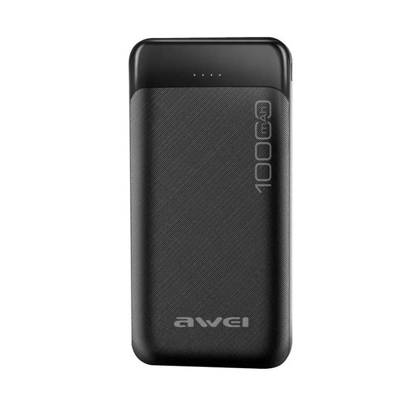 фото Внешний аккумулятор повербанк Power bank Awei P37K 10000mAh черный 